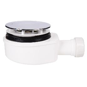 VÁLVULA SIFÓNICA DUCHA EXTRAPLANA CON SALIDA Ø32-40 MM Ø143 MM CON EMBELLECEDOR