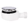VÁLVULA SIFÓNICA DUCHA EXTRAPLANA CON SALIDA Ø32-40 MM Ø143 MM CON EMBELLECEDOR