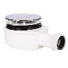 VÁLVULA SIFÓNICA DUCHA EXTRAPLANA CON SALIDA Ø32-40 MM Ø143 MM CON EMBELLECEDOR