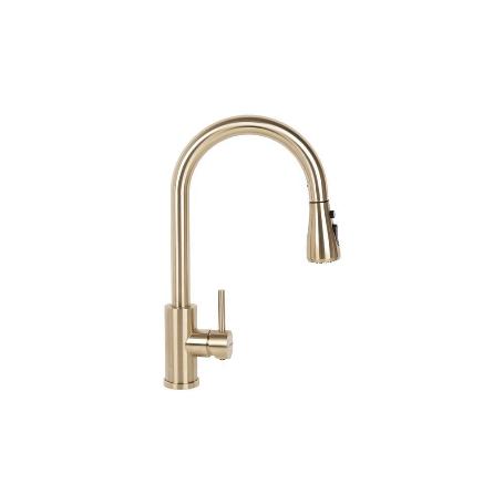 GRIFO DE COCINA DORADO DE ACERO CEPILLADO CON MANGUERA EXTENSIBLE Y 3 FUNCIONES 400 X 220 X 54 MM