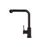 GRIFO DE COCINA NEGRO DE ACERO CON MANGUERA EXTENSIBLE Y 3 FUNCIONES 340 X 240 X 54  MM