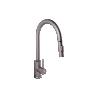 GRIFO DE COCINA ANTRACITA DE ACERO INOX. CON MANGUERA EXTENSIBLE Y 2 FUNCIONES 400 X 220 X 54 MM