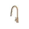 GRIFO DE COCINA CEPILLADO DORADO DE ACERO CON MANGUERA EXTENSIBLE Y 2 FUNCIONES 400 X 220 X 54 MM