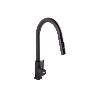 GRIFO DE COCINA DE ACERO NEGRO CON MANGUERA EXTENSIBLE Y 2 FUNCIONES 390 X 250 X 54 MM