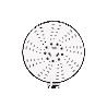 MANGO DE DUCHA REDONDO CROMADO CON 5 FUNCIONES 155 X 280 MM
