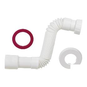 TUBO FLEXIBLE BLANCO 1 1/4 Ø32-40 MM 300-720 MM