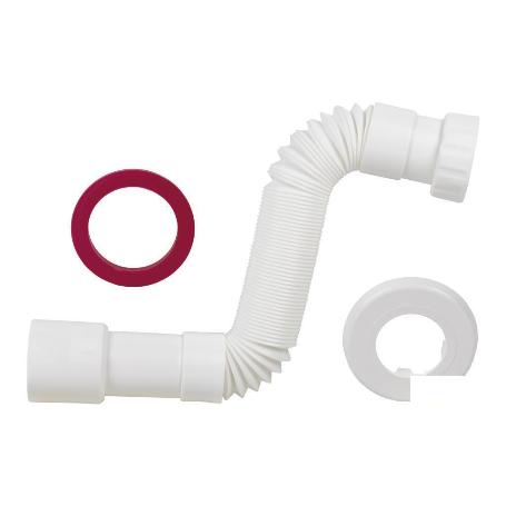 TUBO FLEXIBLE BLANCO 1 1/2 Ø40-50 MM 300-720 MM