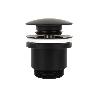 VÁLVULA CLICK-CLACK NEGRA CON TAPÓN GRANDE Ø63 MM