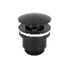 VÁLVULA CLICK-CLACK NEGRA CON TAPÓN GRANDE Ø63 MM