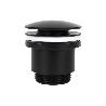 VÁLVULA CLICK-CLACK NEGRA CON TAPÓN GRANDE Ø63 MM