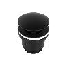 VÁLVULA CLICK-CLACK NEGRA CON TAPÓN GRANDE Ø63 MM