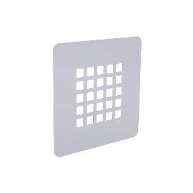 REJILLA DE DUCHA DE ACERO INOXIDABLE CEPILLADO 125 X 125 MM