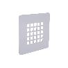 REJILLA DE DUCHA DE ACERO INOXIDABLE CEPILLADO 125 X 125 MM
