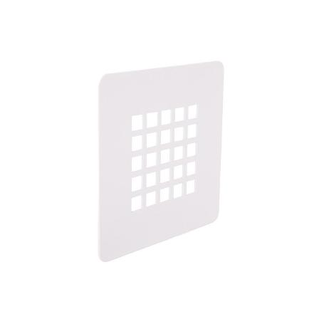 REJILLA DE DUCHA EN BLANCO MATE 125 X 125 MM