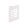 REJILLA DE DUCHA EN BLANCO MATE 125 X 125 MM