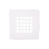 REJILLA DE DUCHA EN BLANCO MATE 125 X 125 MM