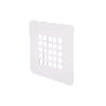 REJILLA DE DUCHA EN BLANCO MATE 125 X 125 MM