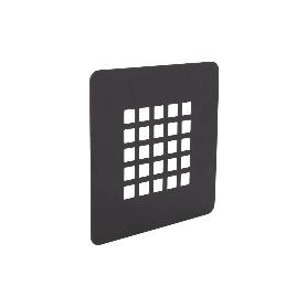 REJILLA DE DUCHA EN NEGRO MATE 125 X 125 MM