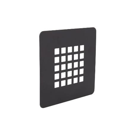 REJILLA DE DUCHA EN NEGRO MATE 125 X 125 MM
