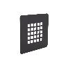 REJILLA DE DUCHA EN NEGRO MATE 125 X 125 MM