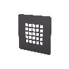 REJILLA DE DUCHA EN NEGRO MATE 125 X 125 MM
