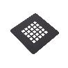 REJILLA DE DUCHA EN NEGRO MATE 125 X 125 MM