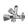 VÁLVULA DE ESCUADRA 1/2 X 3/4 X 3/8 MODELO COMBI
