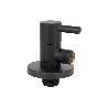VÁLVULA DE ESCUADRA 1/2 X 3/8 MODELO LUX NEGRA