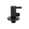 VÁLVULA DE ESCUADRA 1/2 X 3/8 MODELO LUX NEGRA