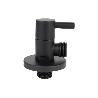 VÁLVULA DE ESCUADRA 1/2 X 1/2 MODELO LUX NEGRA
