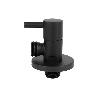 VÁLVULA DE ESCUADRA 1/2 X 1/2 MODELO LUX NEGRA