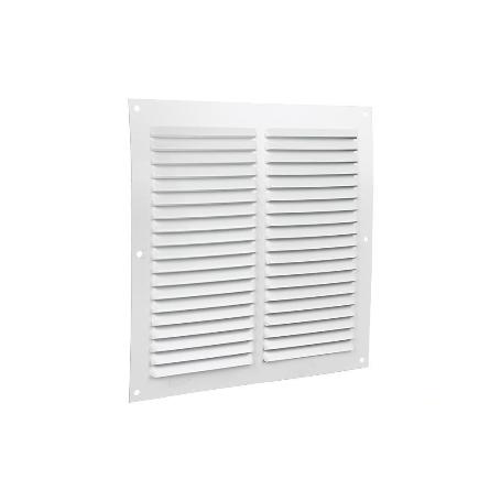 REJILLA DE VENTILACIÓN ALUMINIO BLANCO 20 X 20 CM   CAJA 5 UNID.