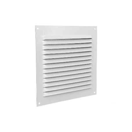 REJILLA DE VENTILACIÓN ALUMINIO BLANCO CON MOSQUITERA 15 X 15 CM VENTA UNITARIA