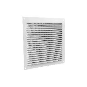 REJILLA DE VENTILACIÓN ALUMINIO BLANCO CON MOSQUITERA 17 X 17 CM VENTA UNITARIA