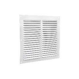 REJILLA DE VENTILACIÓN ALUMINIO BLANCO CON MOSQUITERA 20 X 20 CM   CAJA 5 UNID.