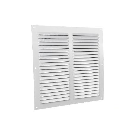 REJILLA DE VENTILACIÓN ALUMINIO BLANCO CON MOSQUITERA 25 X 25 CM VENTA UNITARIA
