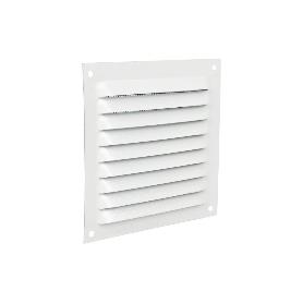 REJILLA DE VENTILACIÓN ALUMINIO BLANCO CON MOSQUITERA 30 X 30 CM   CAJA 5 UNID.