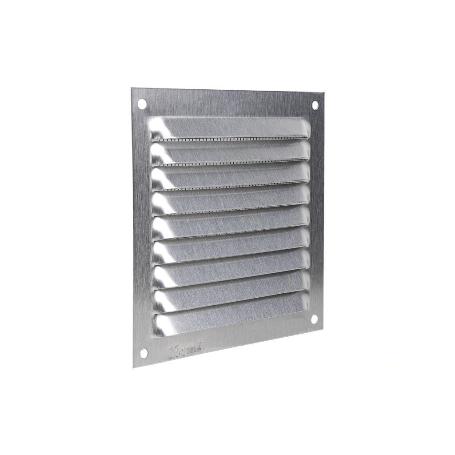 REJILLA DE VENTILACIÓN ALUMINIO CON MOSQUITERA 10 X 10 CM VENTA UNITARIA