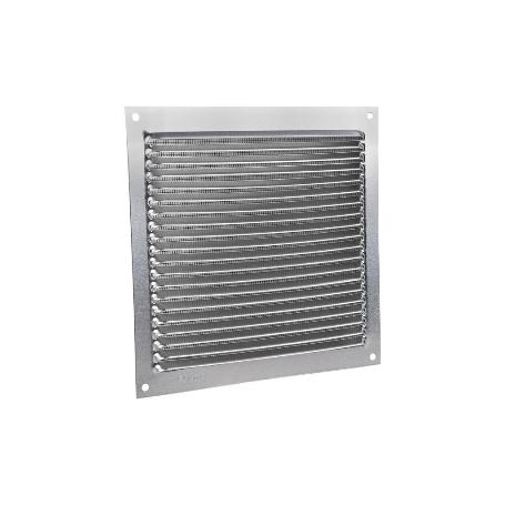 REJILLA DE VENTILACIÓN ALUMINIO CON MOSQUITERA 17 X 17 CM VENTA UNITARIA