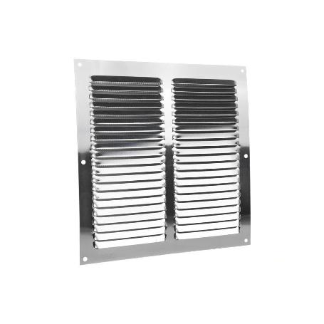 REJILLA DE VENTILACIÓN ALUMINIO CON MOSQUITERA 25 X 25 CM VENTA UNITARIA