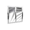 REJILLA DE VENTILACIÓN ALUMINIO CON MOSQUITERA 30 X 30 CM   CAJA 5 UNID.