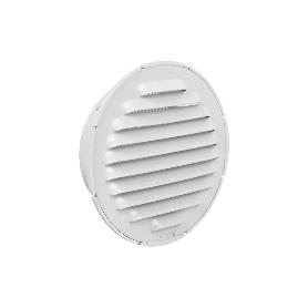 REJILLA DE VENTILACIÓN ALUMINIO-ABS BLANCO PARA EMPOTRAR A TUBO Ø10 CM VENTA UNITARIA