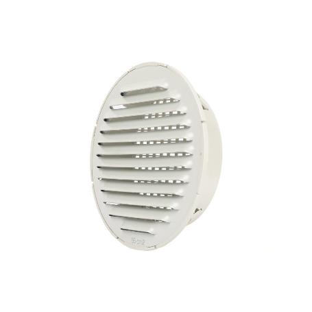REJILLA DE VENTILACIÓN ALUMINIO-ABS BLANCO PARA EMPOTRAR A TUBO Ø12 CM   CAJA 5 UNID.
