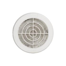 REJILLA DE VENTILACIÓN ABS BLANCO PARA EMPOTRAR A TUBO CON CLIP Ø10-11 CM VENTA UNITARIA