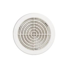 REJILLA DE VENTILACIÓN ABS BLANCO PARA EMPOTRAR A TUBO CON CLIP Ø12-14 CM   CAJA 5 UNID.