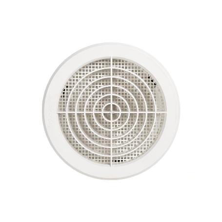 REJILLA DE VENTILACIÓN ABS BLANCO PARA EMPOTRAR A TUBO CON CLIP Ø12-14 CM VENTA UNITARIA