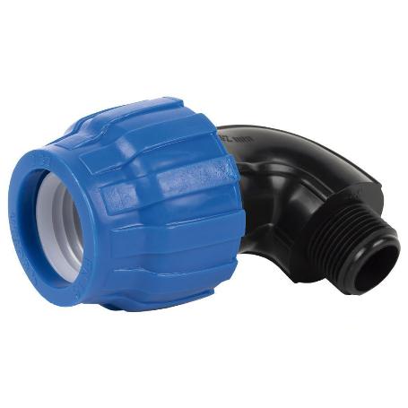 CODO 90° ROSCA MACHO PP PN16 25 X 3/4   CAJA 25 UNID.
