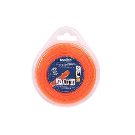 HILO HELICOIDAL DE NYLON PARA DESBROZADORA 25 M X 1,6 MM