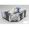 MARCO MOSTRADOR TRIPLE PARA RINCON 90º -525X525X920MM
