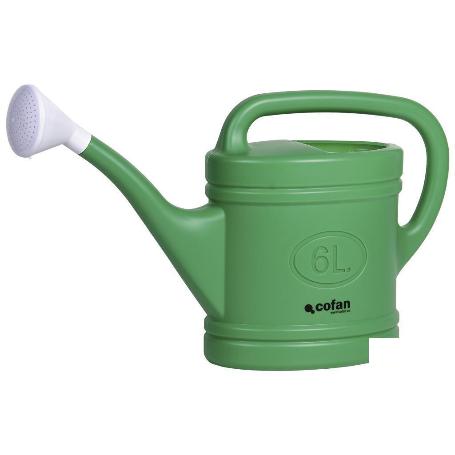REGADERA VERDE 6 LITROS 53X15X32CM